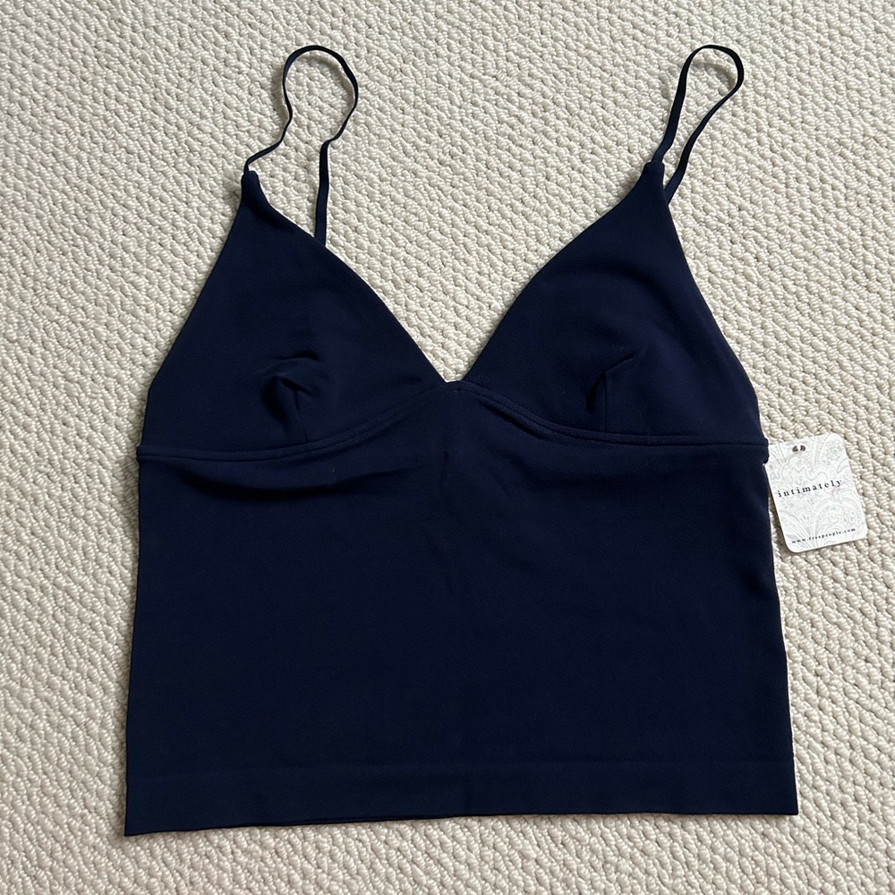 navy luna tencel triangle cami